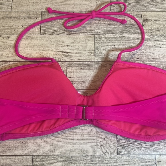 Victoria’s Secret | Hot Pink Halter Sequin Bikini Top | Size Medium - Picture 4 of 6